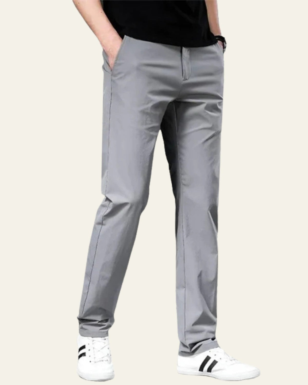 Pantaloni Chino Uomo in Cotone Premium Elastan Morbidi