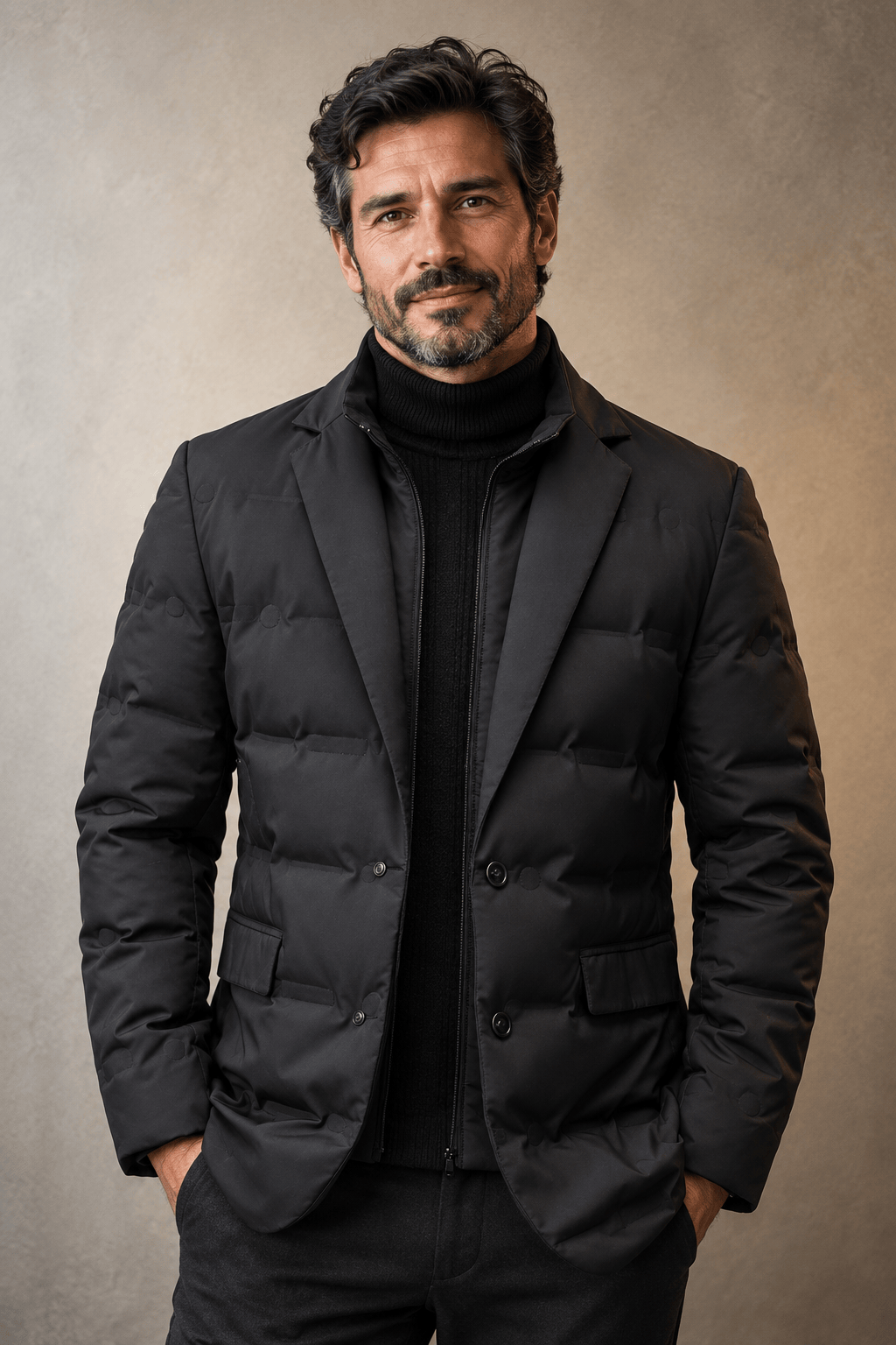Blazer Uomo Imbottito dal Taglio Elegante