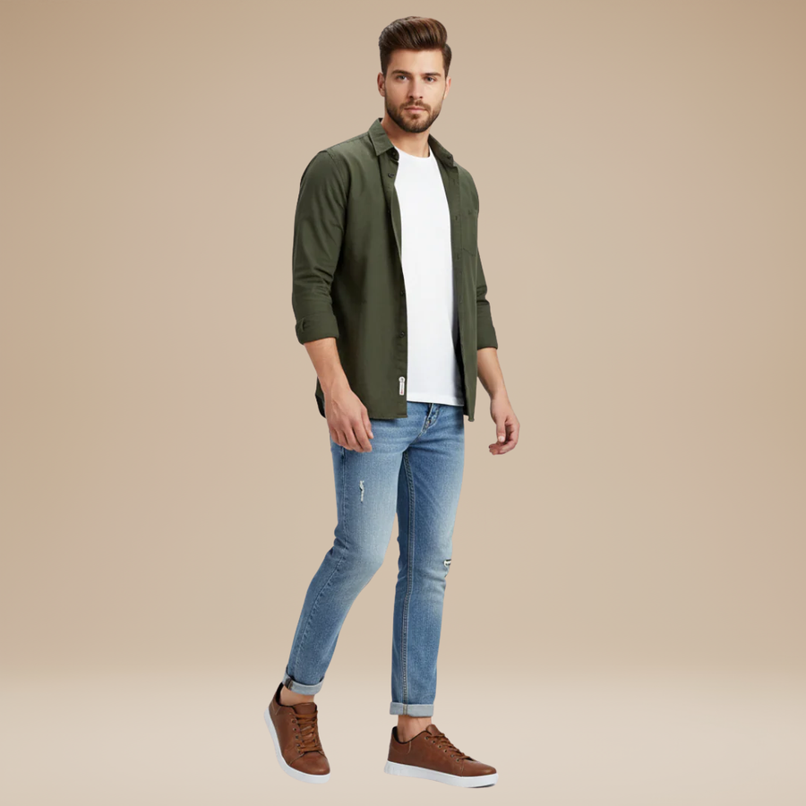 Sneakers Uomo Casual Stile Pulito Suola Leggera Versatili