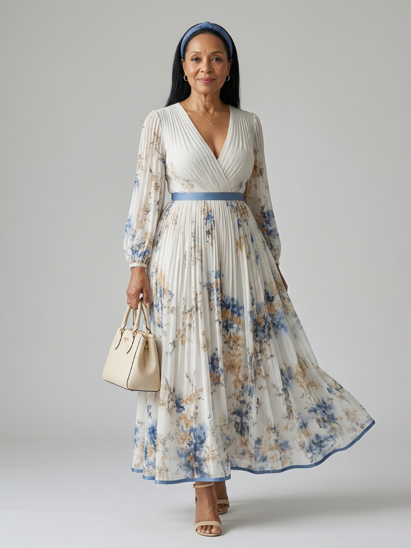 Beatrice | Abito Midi Drappeggiato