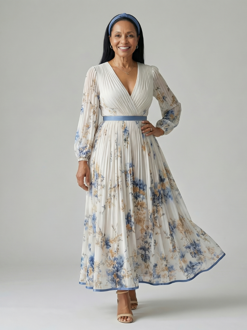 Beatrice | Abito Midi Drappeggiato