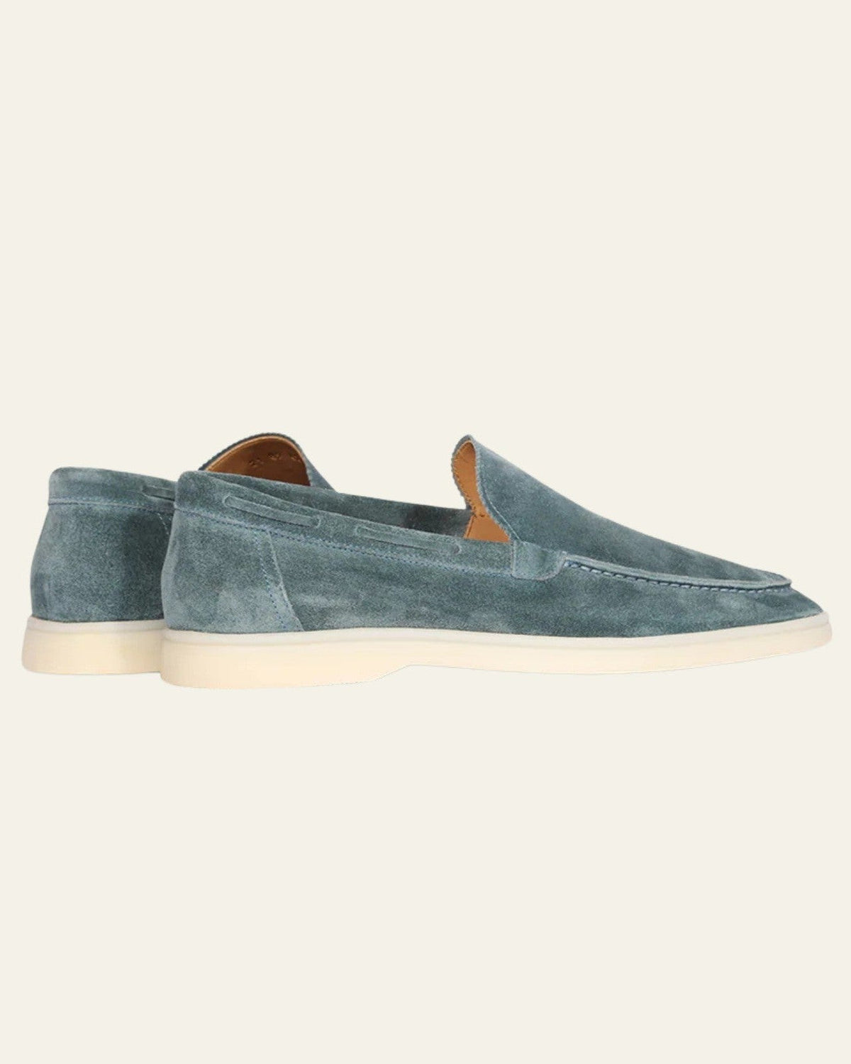 Mocassino Yacht Uomo in Suede Vegano Petrol Raffinatezza Discreta
