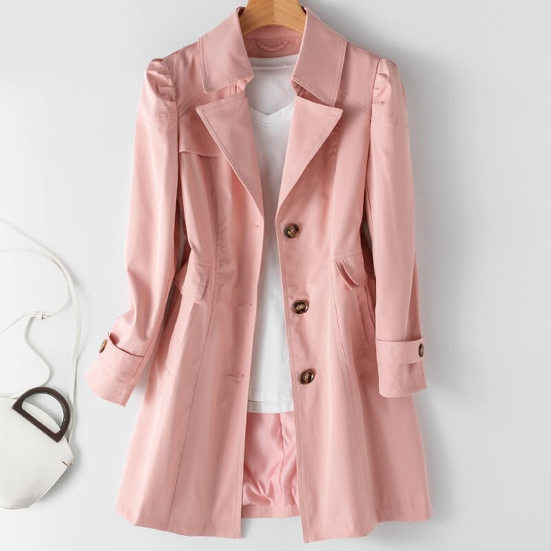 Raphaella™ Mid-Length Trench Coat