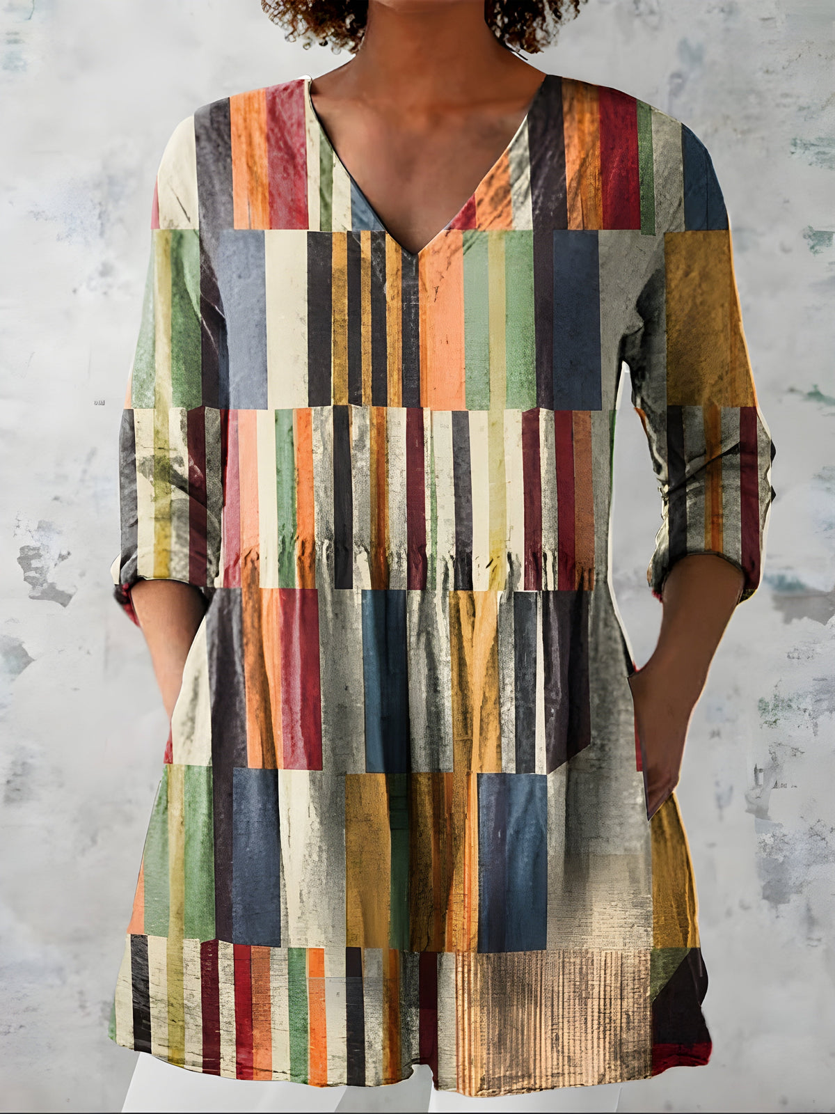 Willow| Blusa Lunga con Scollatura a V