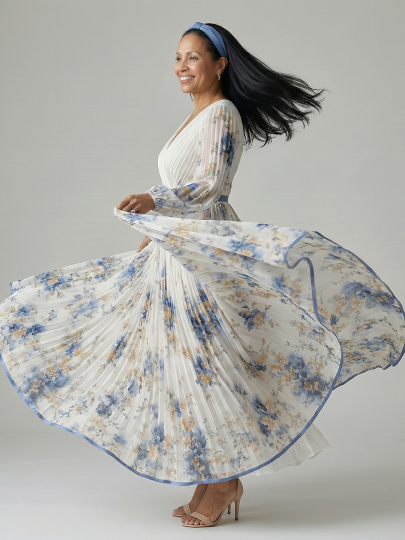Beatrice | Abito Midi Drappeggiato