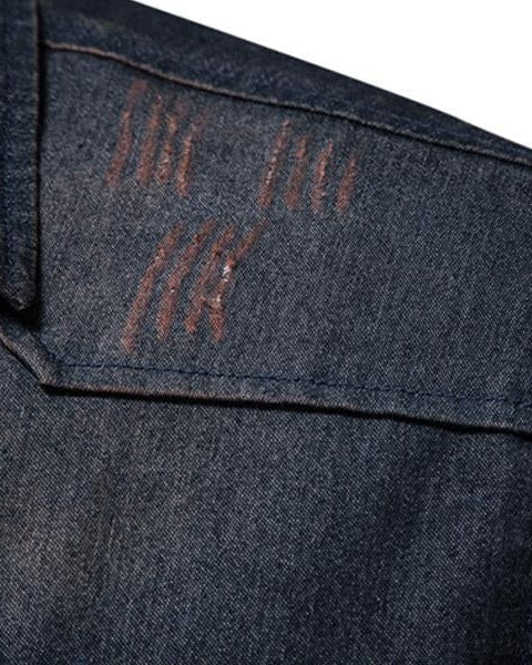 Camicia Uomo in Jeans Denim Premium Vestibilità Tailoring