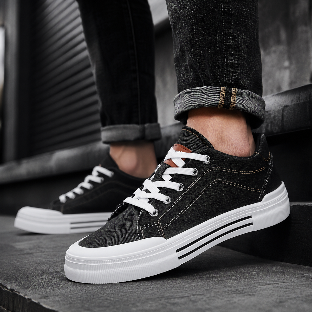 Sneakers Uomo Low-Top Design Casual