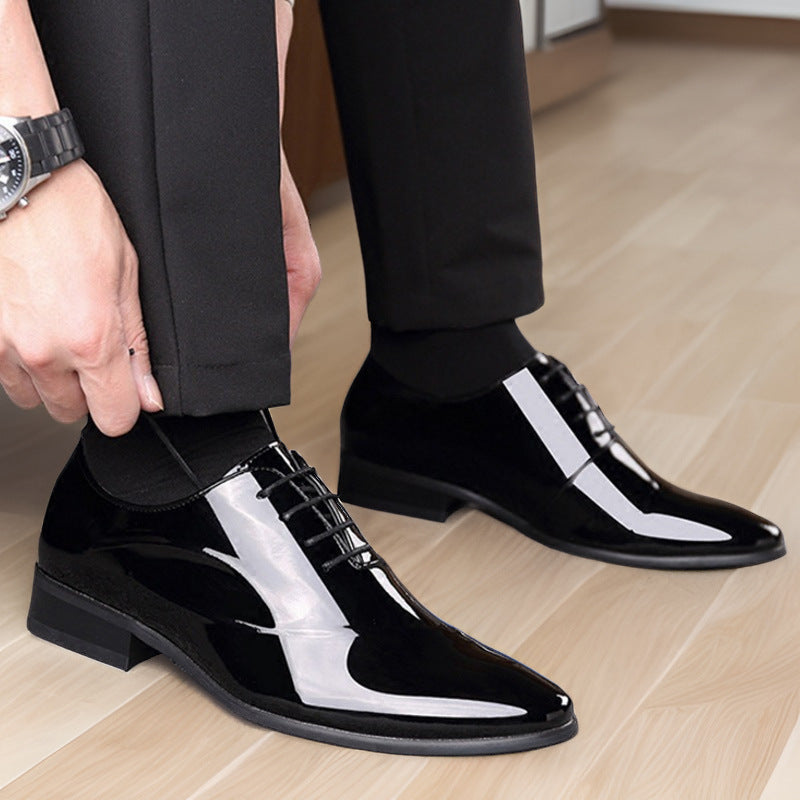 Scarpe in Pelle PU Taglie Comode con Lacci | Ideale per Tutte le Stagioni