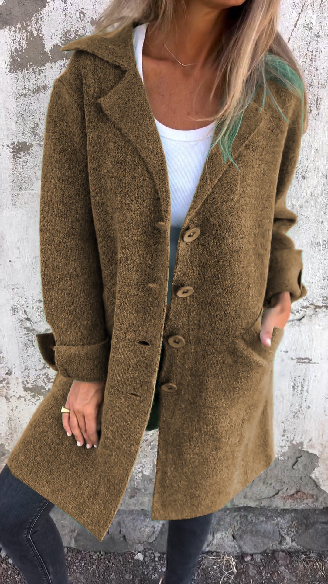 Brianna™ Long Knit Coat