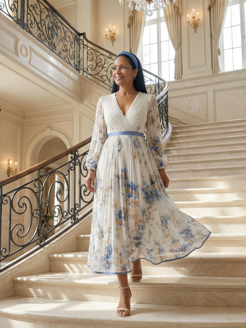 Beatrice | Abito Midi Drappeggiato