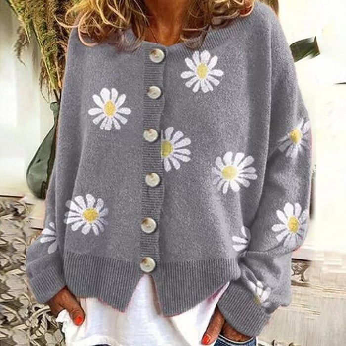 Angel™  Cute Cardigan With Daisies