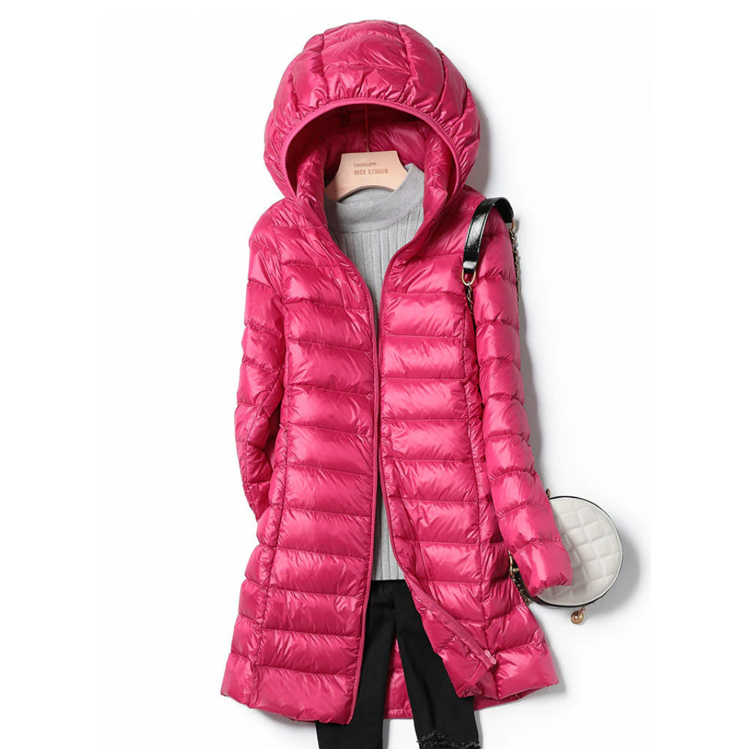 Katie™ Long Ultralight Puff Down Jacket