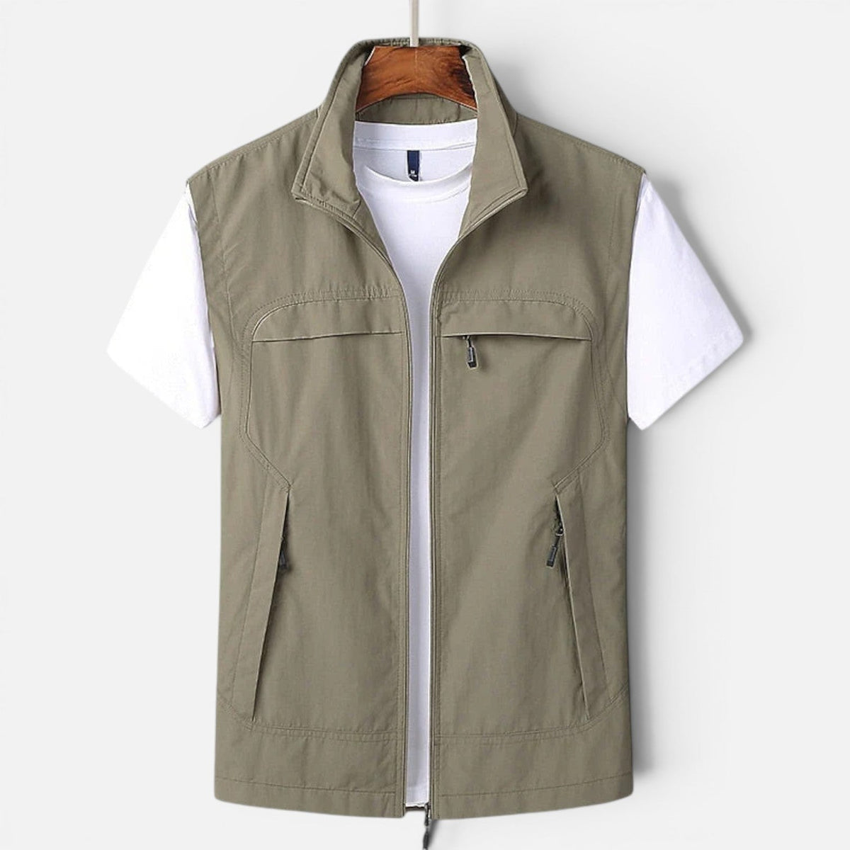 Gilet Uomo Leggero Multitasche Traspirante Smanicato Estivo