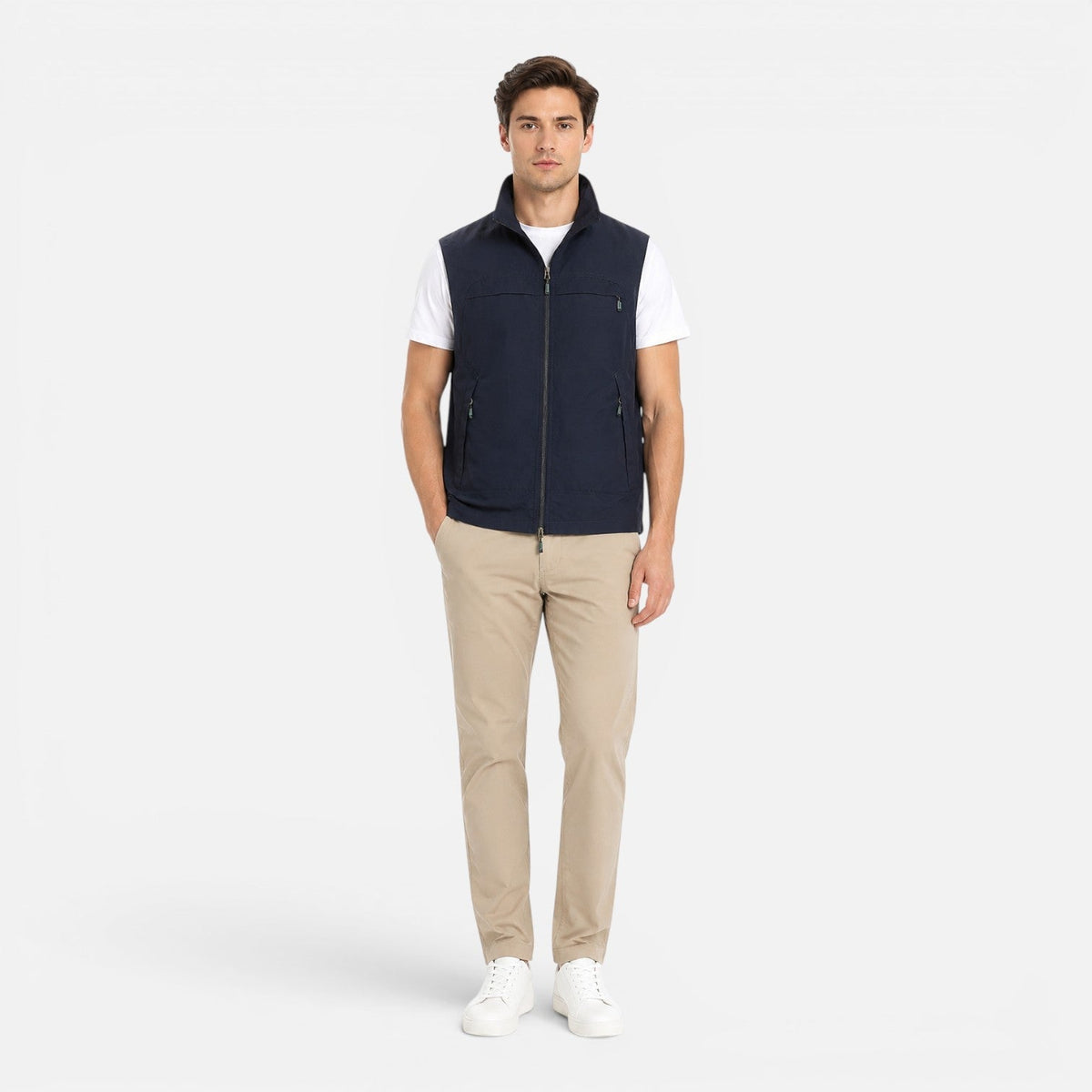 Gilet Uomo Leggero Multitasche Traspirante Smanicato Estivo