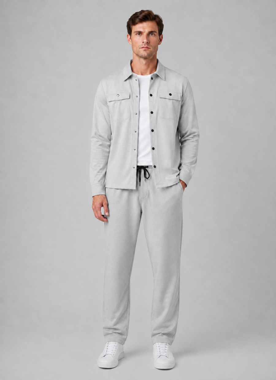 Completo Uomo Overshirt e Pantaloni Casual Coordinato
