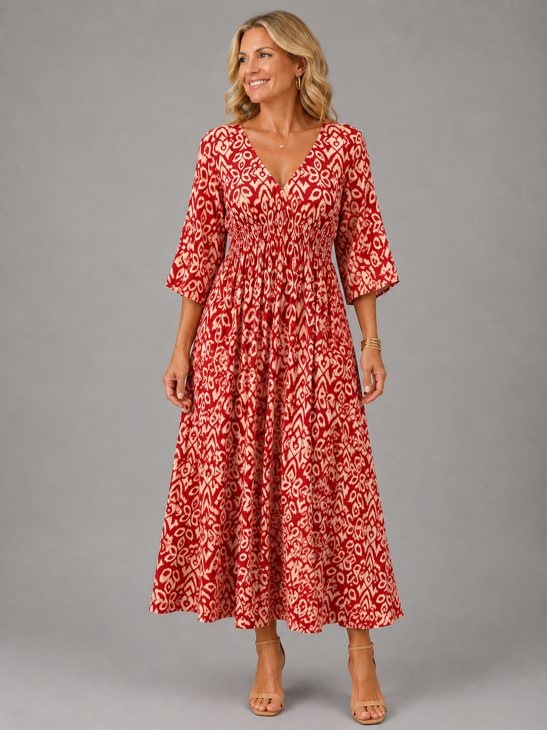 Serena | Vestito Midi Bohemien Flow