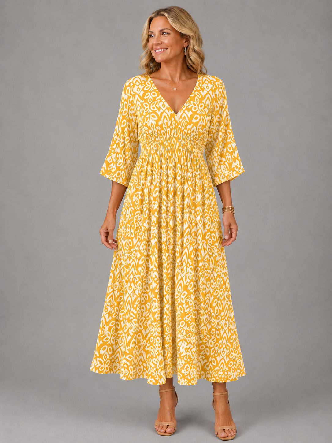 Serena | Vestito Midi Bohemien Flow