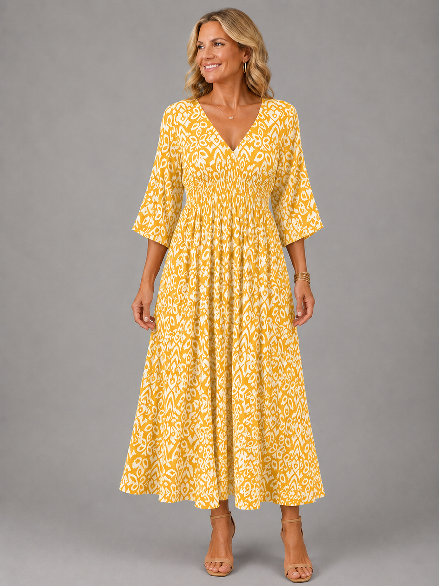 Serena | Vestito Midi Bohemien Flow