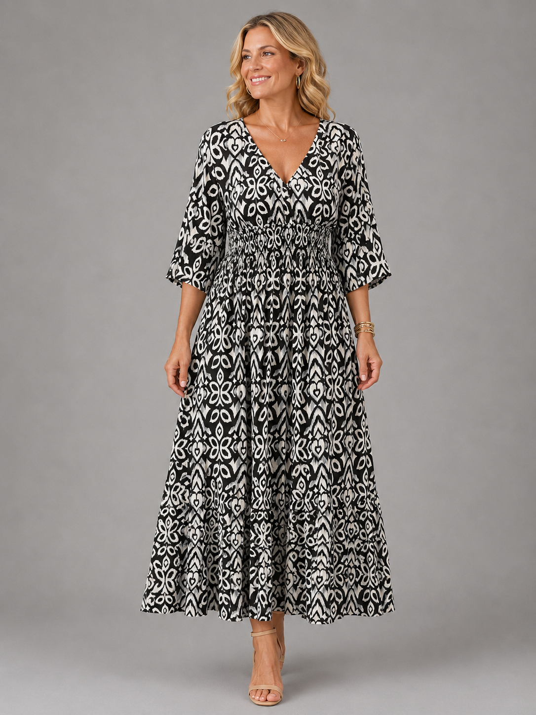 Serena | Vestito Midi Bohemien Flow