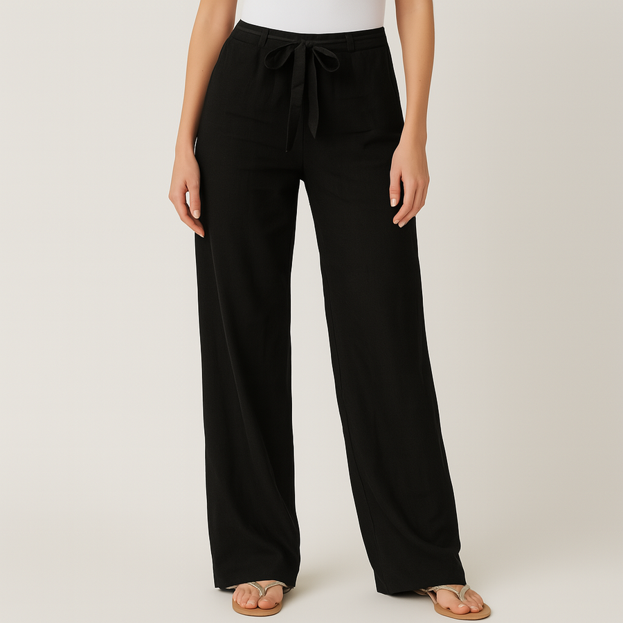 Sienna™ Elegant Tie Waist Linen Pants