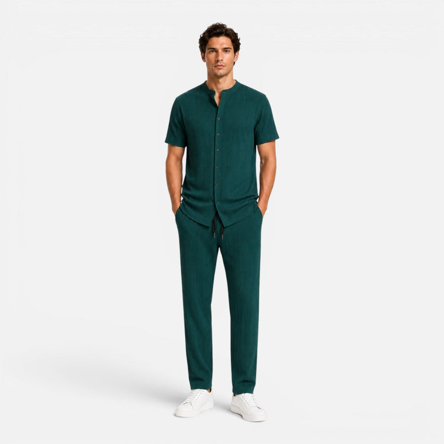 Completo Uomo Estivo Camicia e Pantaloni Leggeri