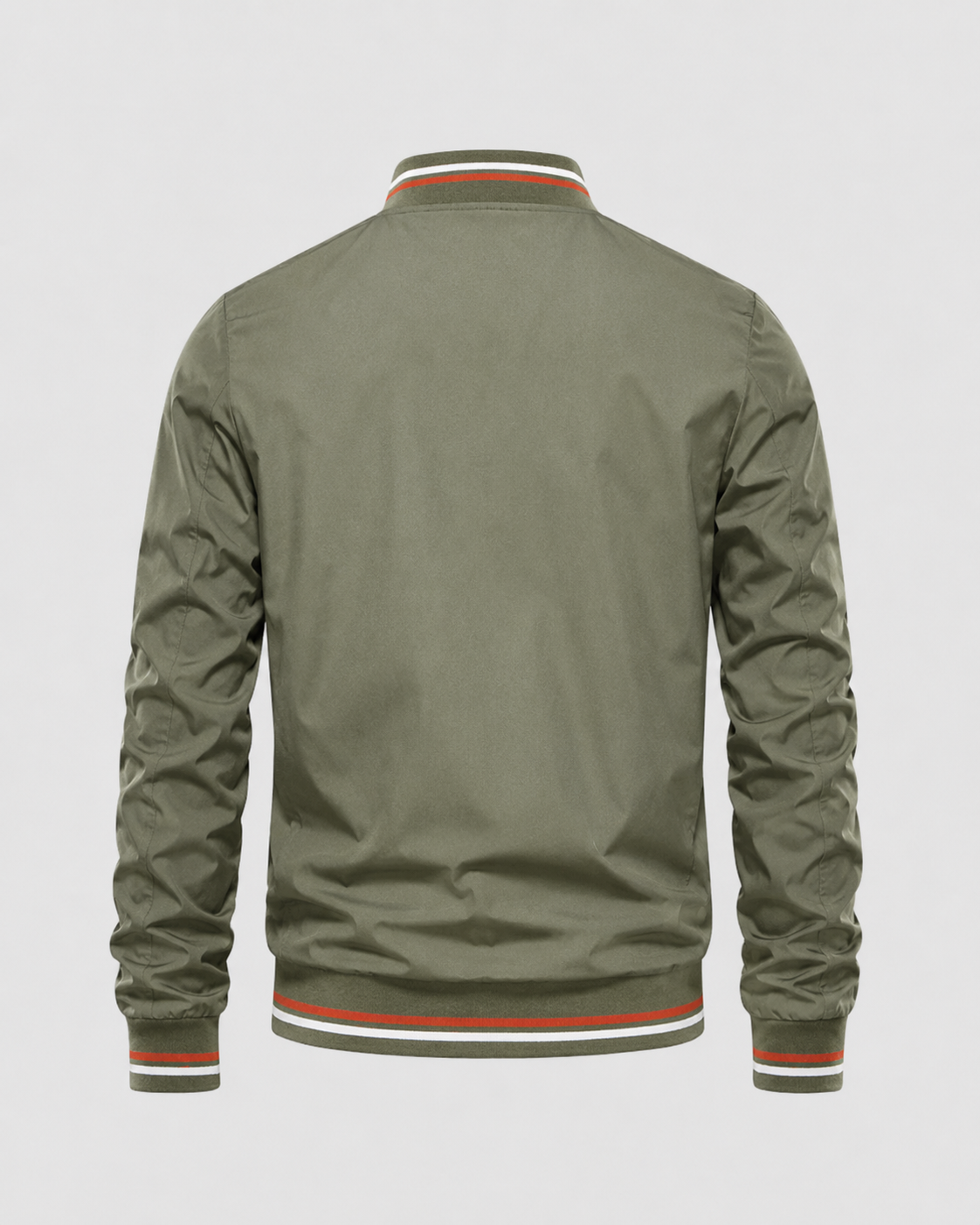 Giacca Bomber Uomo Classica con Bordi a Coste