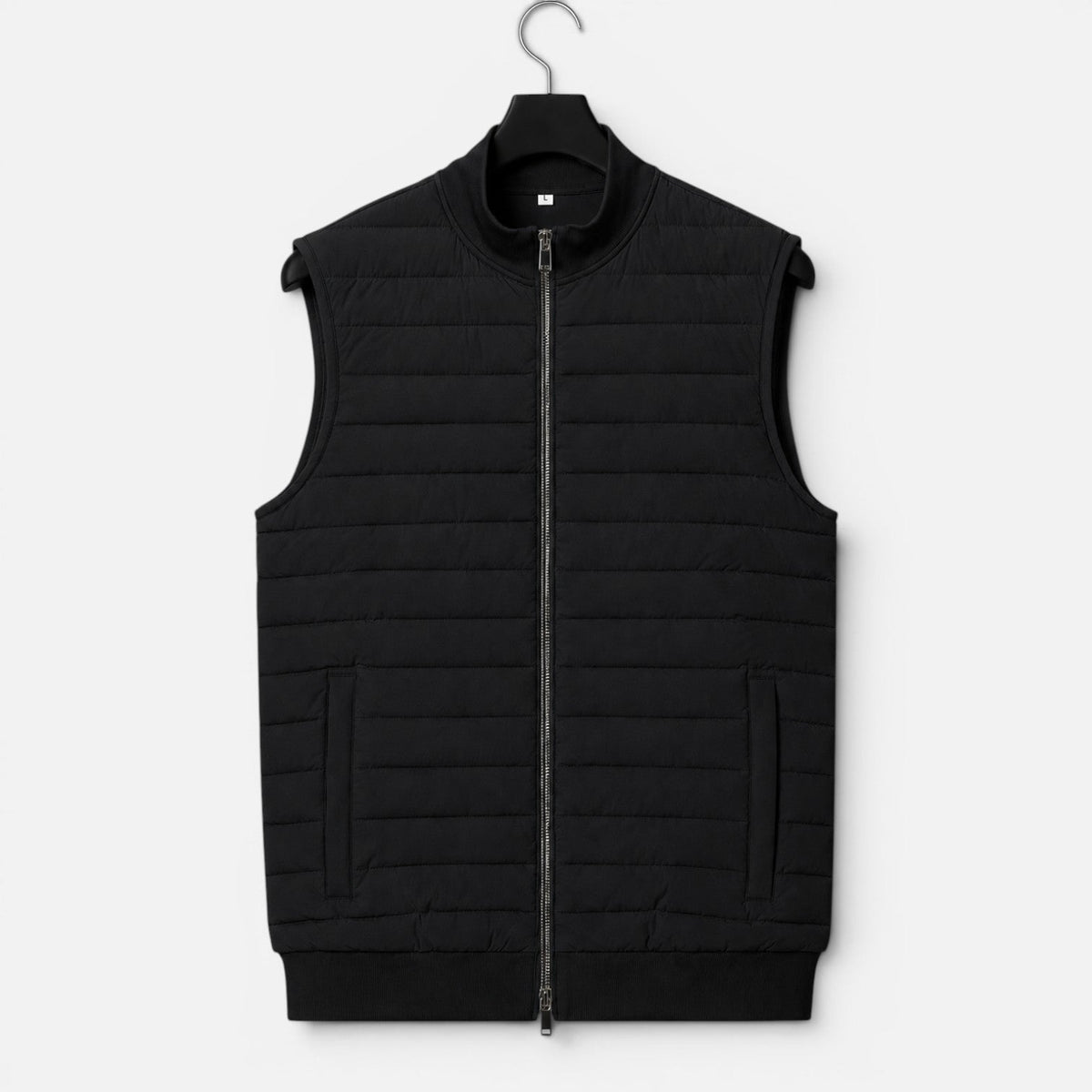 Gilet Trapuntato Uomo Leggero Smanicato con Zip Collo Alto