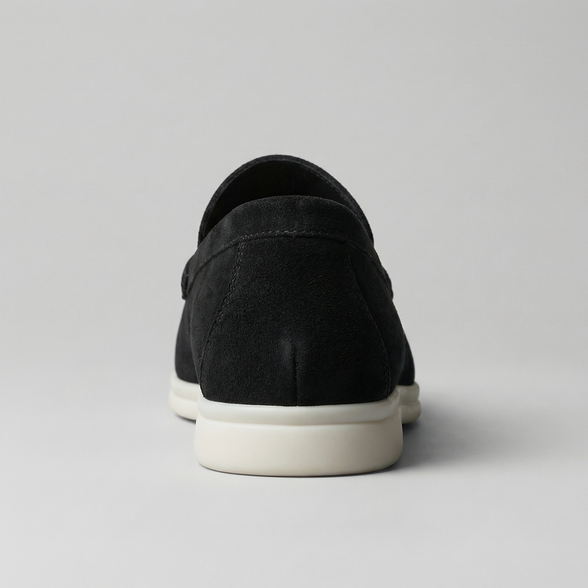 Mocassini Uomo in Camoscio Slip-On Suola in Gomma