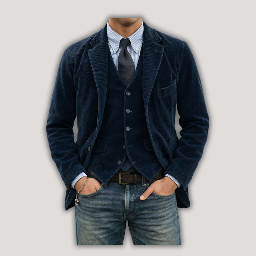 Alessio | Set Blazer e Gilet in Velluto