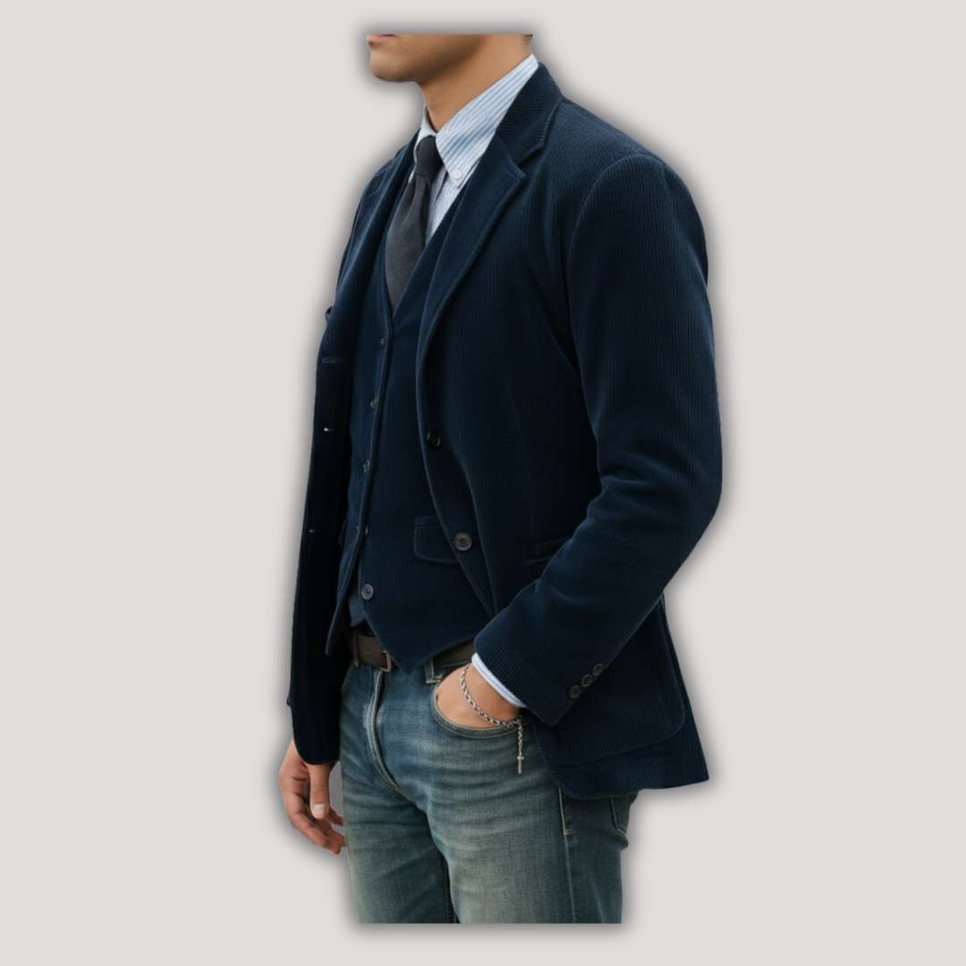 Alessio | Set Blazer e Gilet in Velluto
