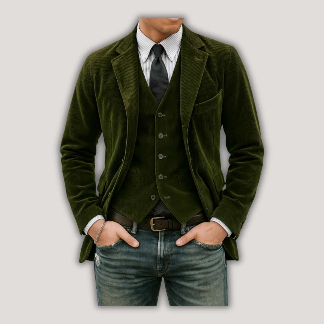 Alessio | Set Blazer e Gilet in Velluto