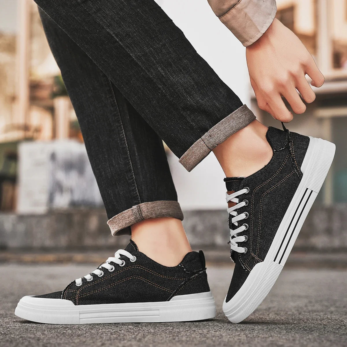 Sneakers Uomo Low-Top Design Casual