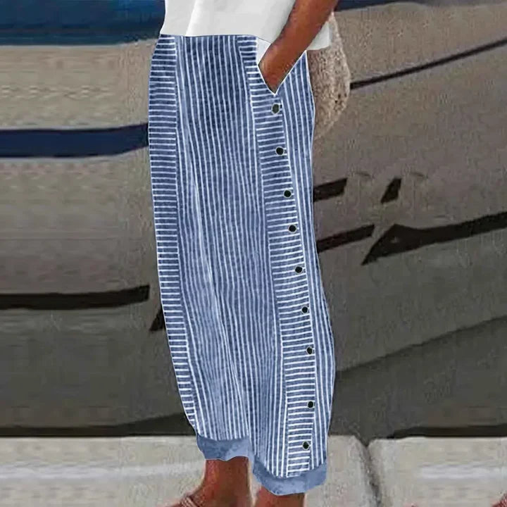 Chloe™ Seabreeze Stripe Button Trousers