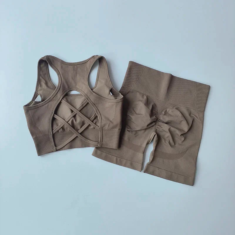 Adele™ Sport Set - 2 PCS Women Seamless Yoga Set
