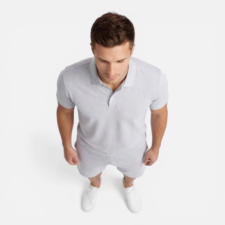 Completo Uomo Polo e Shorts Slim Fit Estivo Casual
