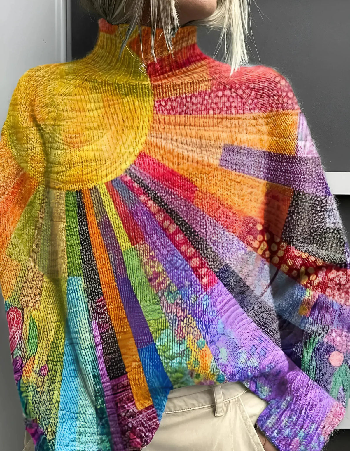 Andrea™ Vibrant Turtleneck Sweater