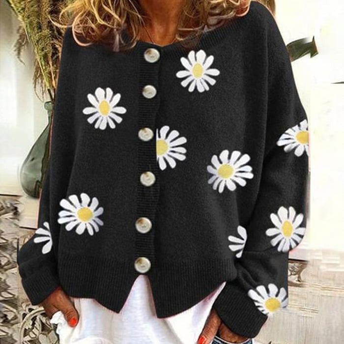 Angel™  Cute Cardigan With Daisies