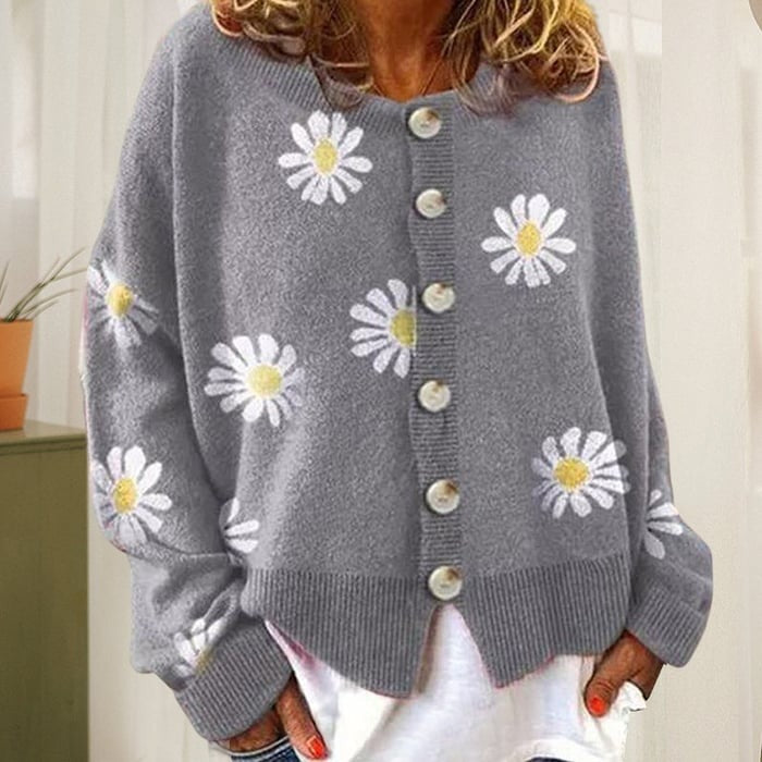 Angel™  Cute Cardigan With Daisies
