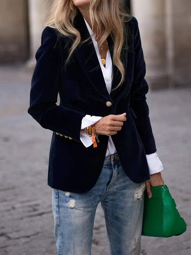 Kelly™ Elegant Velvet Blazer