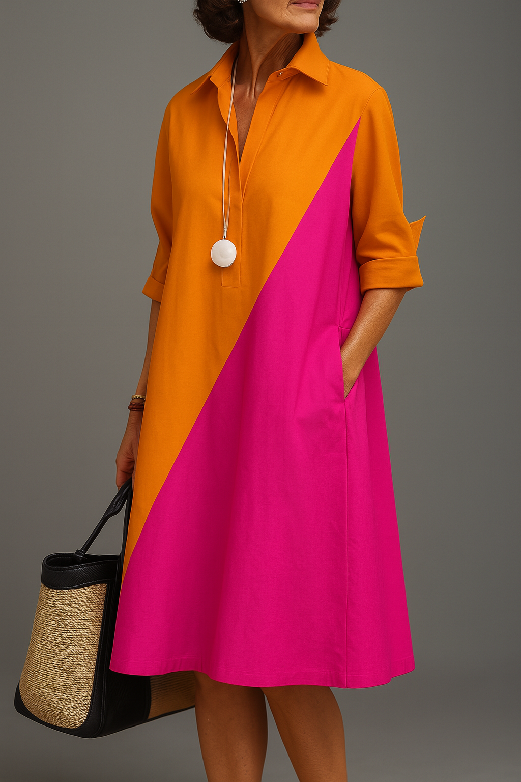 Isabella™ Colorblock Midi Dress