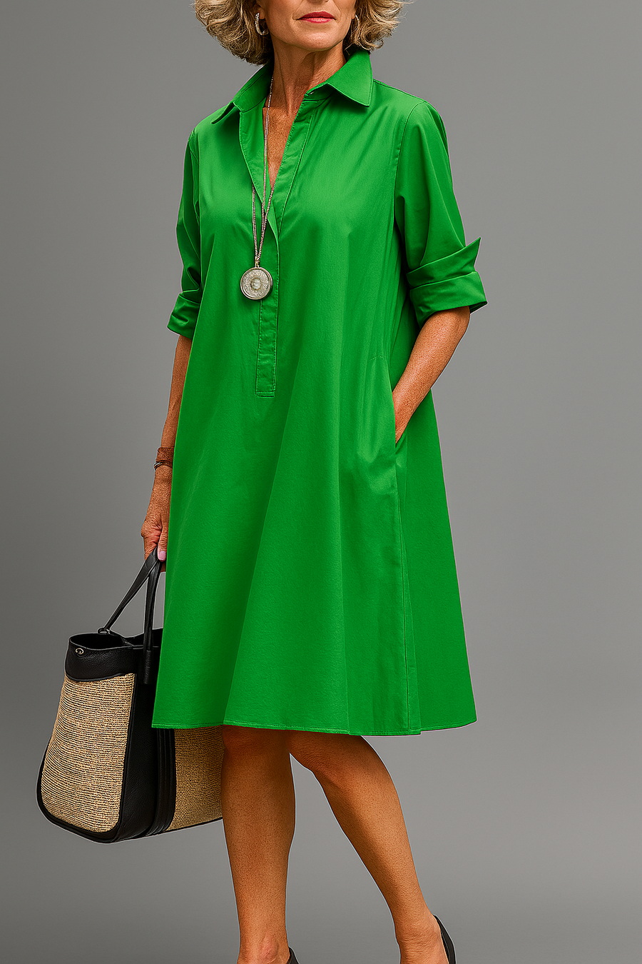 Clarisse™ Elegant Midi Dress
