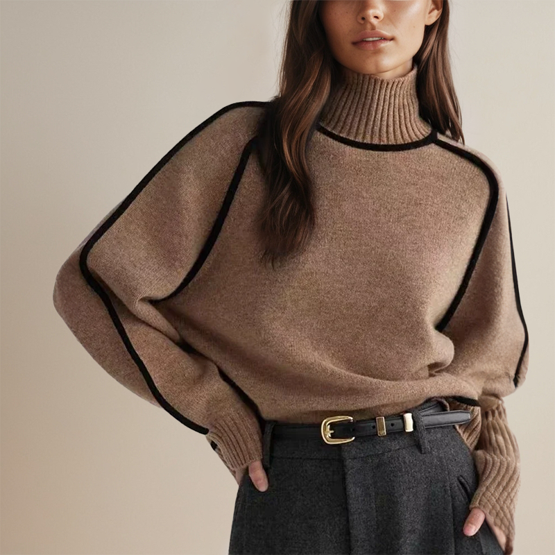 Angelina™ Knitted Turtleneck Sweater