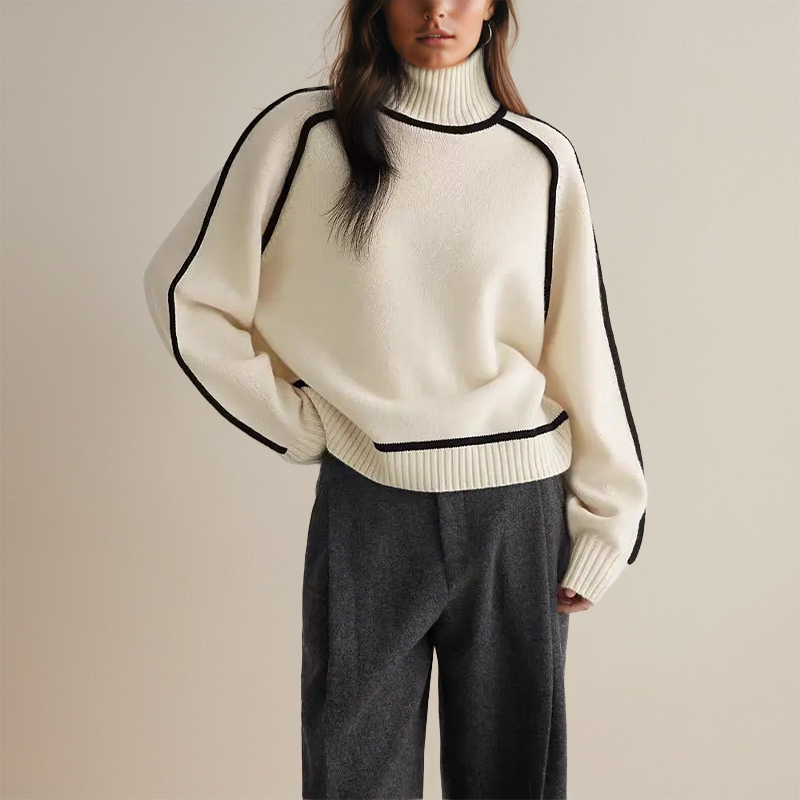 Angelina™ Knitted Turtleneck Sweater