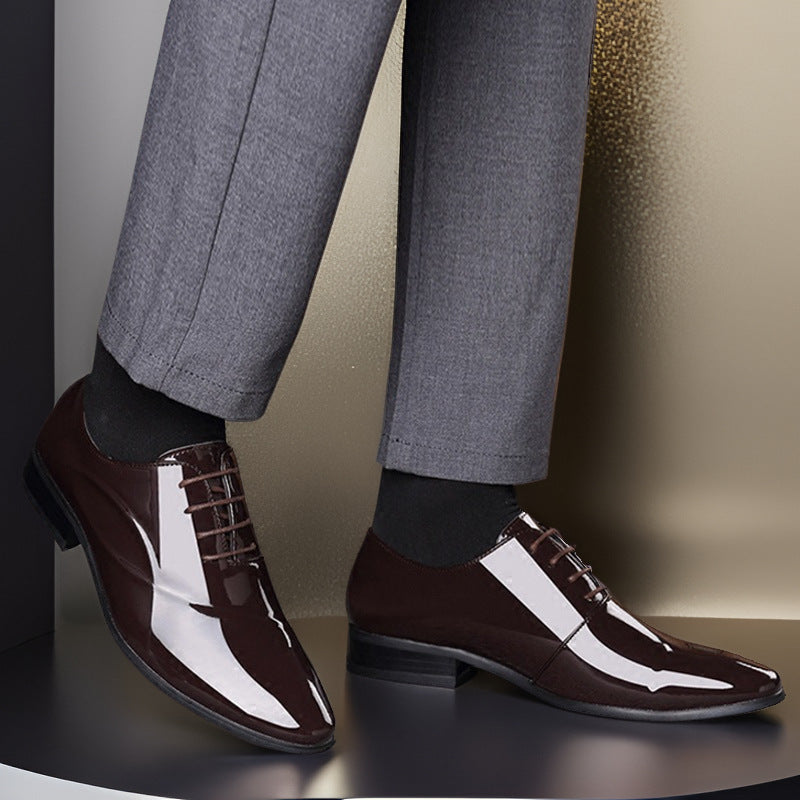 Scarpe in Pelle PU Taglie Comode con Lacci | Ideale per Tutte le Stagioni