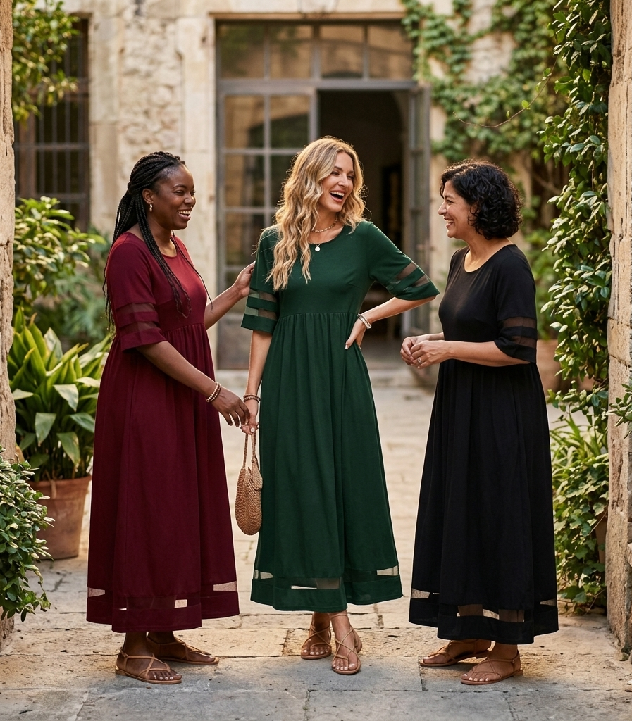Louise | Vestito Midi Flattering