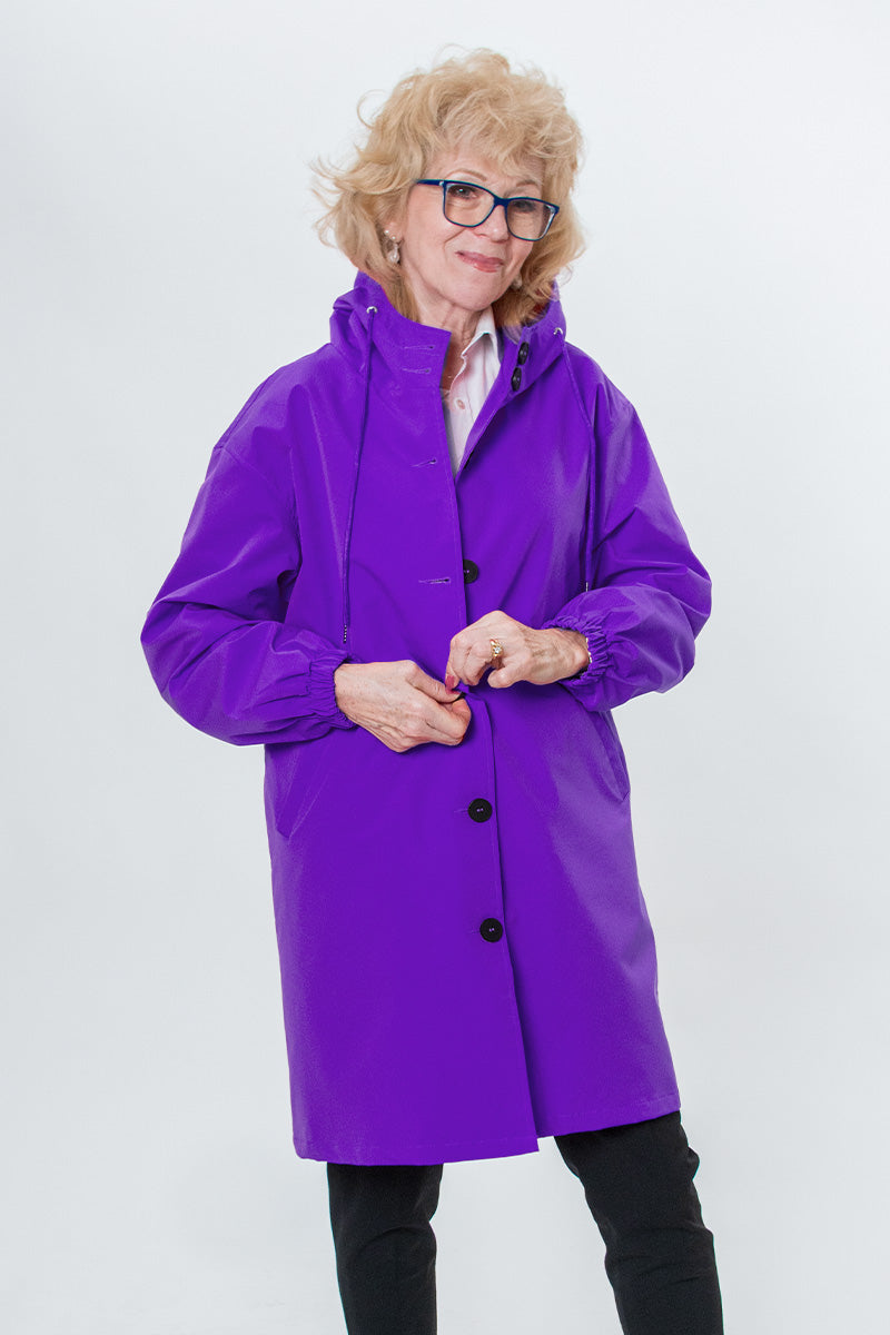 Rachel™ Water-Resistant Oversized Hooded Windbreaker