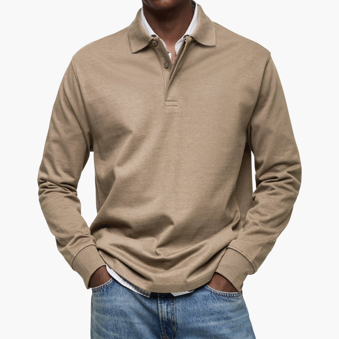 Polo Uomo a Maniche Lunghe dal Design Elegante