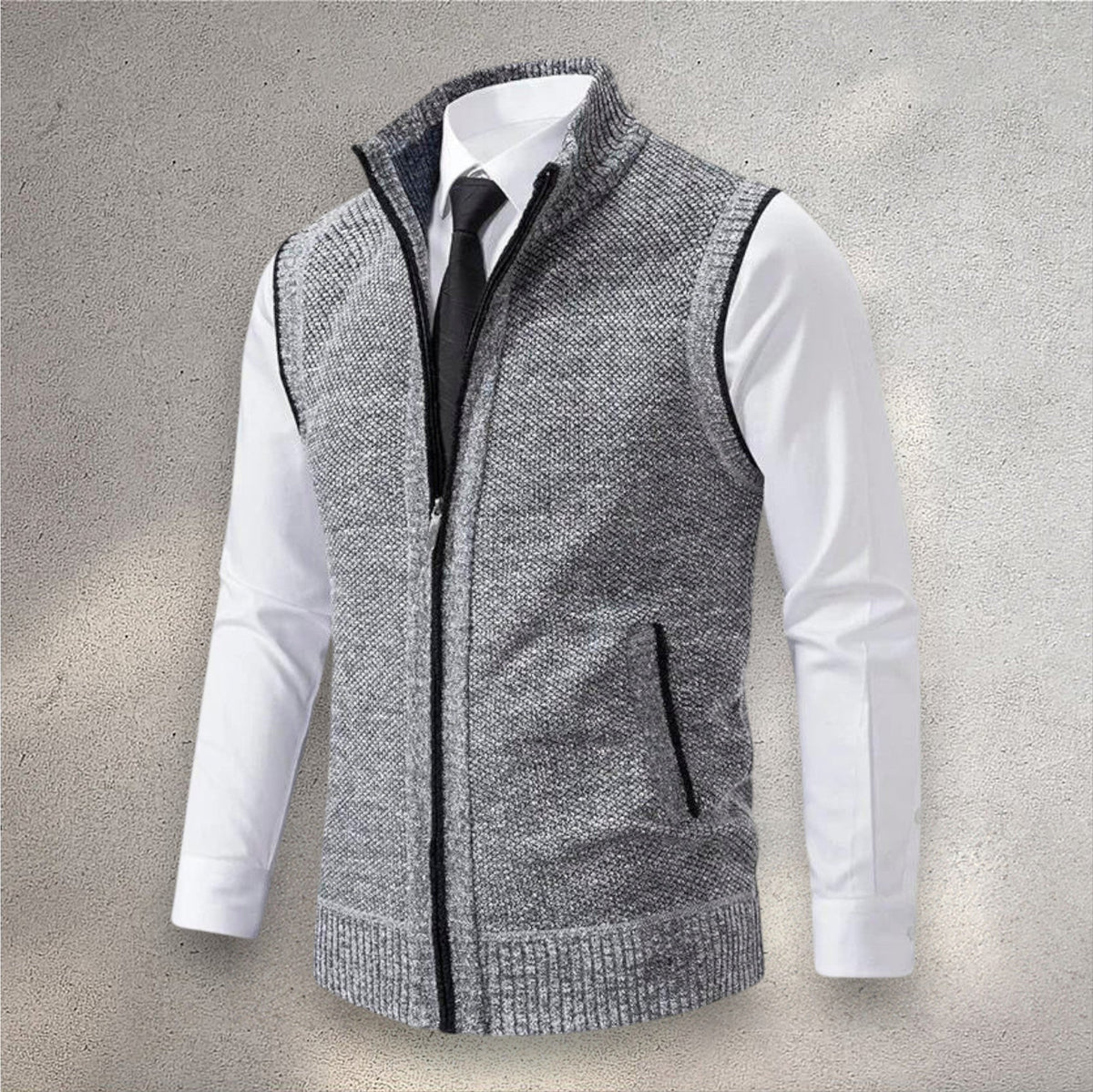Erwin | Gilet con collo alto e zip