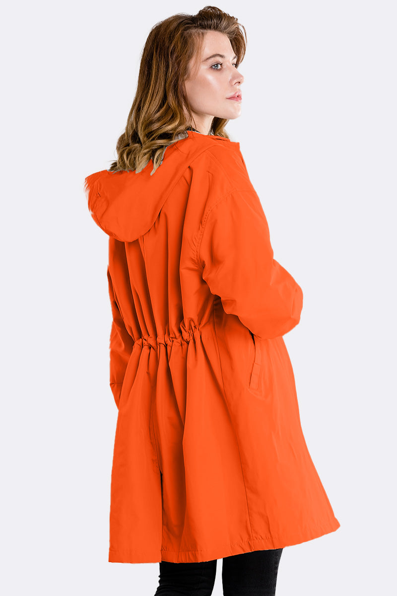 Rachel™ Water-Resistant Oversized Hooded Windbreaker